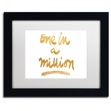 Lisa Powell Braun 'Million On White' Art, Black Frame, White Mat, 14x11
