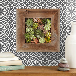 Moroccan Mosaic & Tile house - 8"x8" Argana Handmade Cement Tile, Black/White, Set of 12 - Wall And Floor Tile