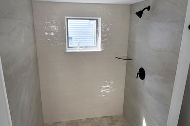 Minimalist home design photo in Boston