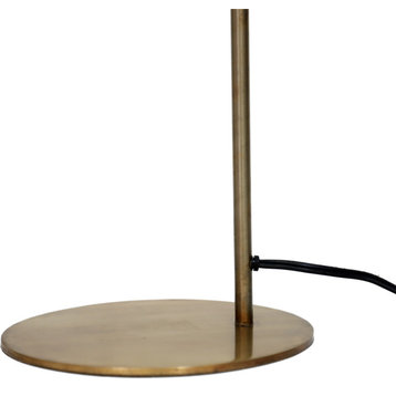 Trumpet Floor Lamp - Antique Brass