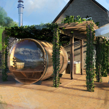 Visualization of Summer house in Pradebon, Italy