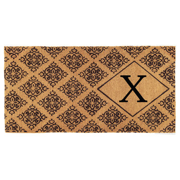 Regency Monogram Doormat, 3'x6'x1.5", X