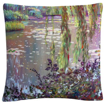 David Lloyd Glover 'Homage to Monet' Decorative Throw Pillow