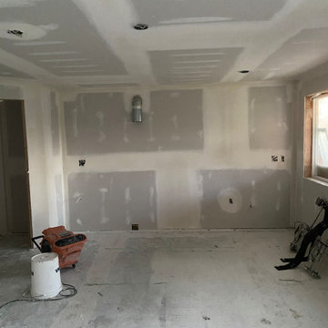 Basement Drywall Progress!