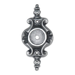 Inviting Home Inc. - Pembridge Back Plates, Antique-Style Pewter - Cabinet And Drawer Hardware