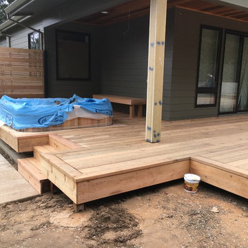 Lake Oswego Contemporary Cedar Deck