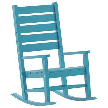 Blue Outdoor Rocking Chair
