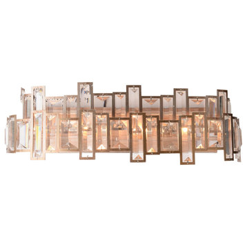Quida 4 Light Wall Sconce with Champagne finish