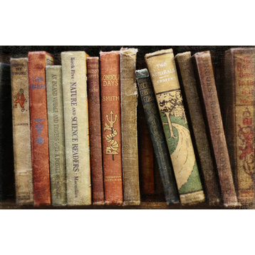 "Vintage Book Collection III" Fine Art Giant Canvas Print, 48"x72"