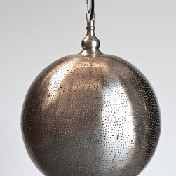 Moroccan Nickel Pendant Light - Pendant Lighting
