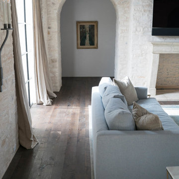 Reclaimed Beams With Post Oak