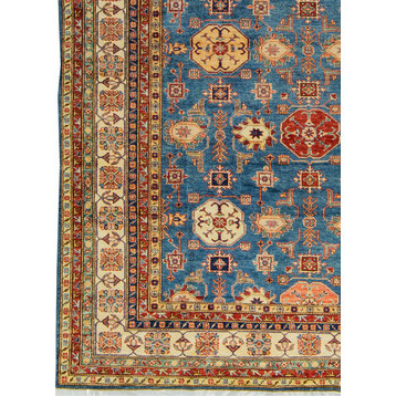 Traditional Hand Woven Kazak Gybe Rug, 8'10"x11'8"