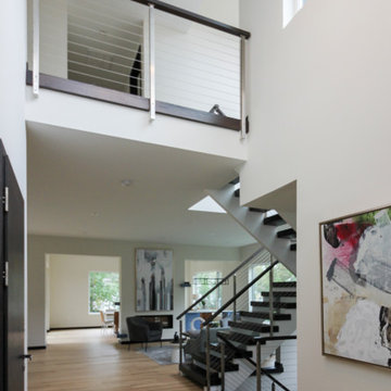 Project #70 | Open-Riser Staircase with Cable Railing