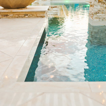 Family Outdoor Living & Swimming Pool Entertainment