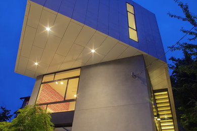 Inspiration for a modern exterior home remodel in Seattle