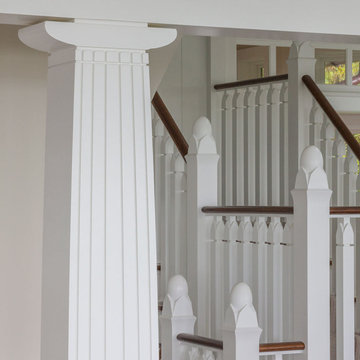 North-by-Northeast Staircase Detail - Custom Cape Cod Home