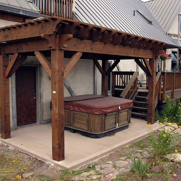 Lee Backyard Pergola Hot Tub Cover