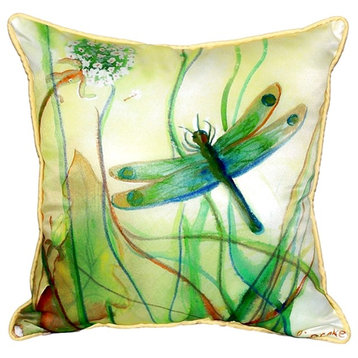 Betsy's DragonFly Extra Large Zippered Pillow 22x22