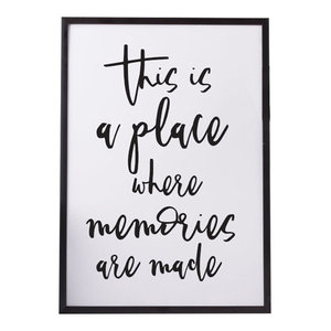 "This Is A Place Where Memories Are Made" Paper Print, A3