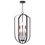Maxim Lighting - Provident 6-Light 15" Wide Oil Rubbed Bronze Chandelier - Bulb(s) Included: No