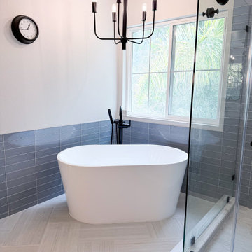Timeless Bathroom Transformation: Texture, Balance & Custom Details