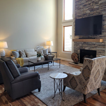 Transitional  Remodeled Great Room