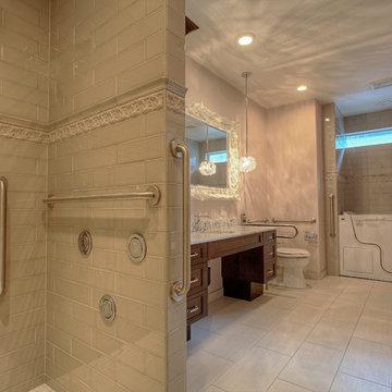 Glamorous Universal Design Bathroom