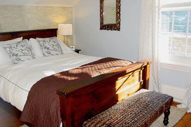 Elegant bedroom photo in Toronto