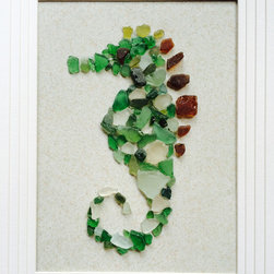 Seaglass Sea Horse - Wall Accents