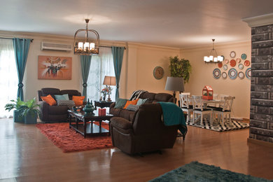 Trendy living room photo in Other
