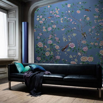 hand painted wallpaper project show