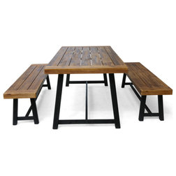 Industrial Outdoor Dining Sets by GDFStudio