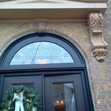 Arch Window - Stained Glass Address Panel