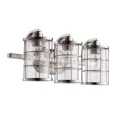 Ellis 3-Light Vanity Fixture, Satin Nickel