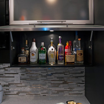 Classy Modern Basement Bar