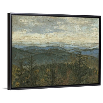 "Blue Ridge View II" Floating Frame Canvas Art, 18"x14"x1.75"