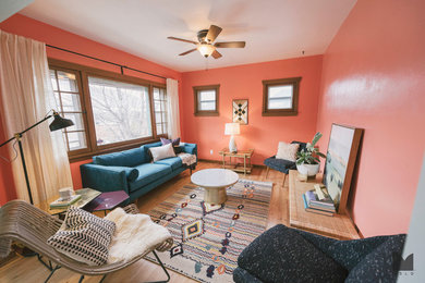 Inspiration for a modern living room remodel in Salt Lake City