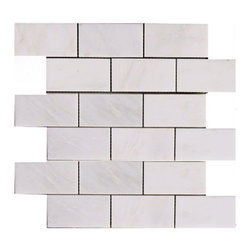Calacatta Chiara 2"x4" Marble Mosaic Sheet - Products