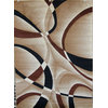 Luxe Weavers Abstract Modern Area Rug, Beige, 3'9"x4'9"