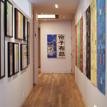Hallways by IndoTeak Design.
