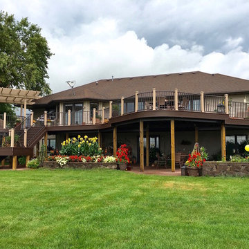 Trex Transcend Curved Deck - Ground View