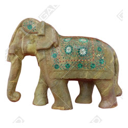GREY ELEPHANT FIGURINE IN MARBLE - Home Accessories & Decor