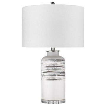 Acclaim Lighting TT80155 Trend Home 25" Tall Vase Table Lamp - Polished Nickel