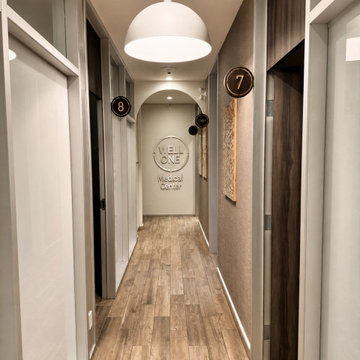 Contemporary Medical Clinic Hallway with Custom Finishes