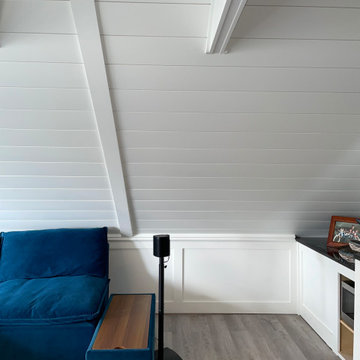 Finishing a stud-bare Attic Space to create a great family recreation room