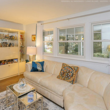 New Windows in Splendid Living Room - Renewal by Andersen Long Island
