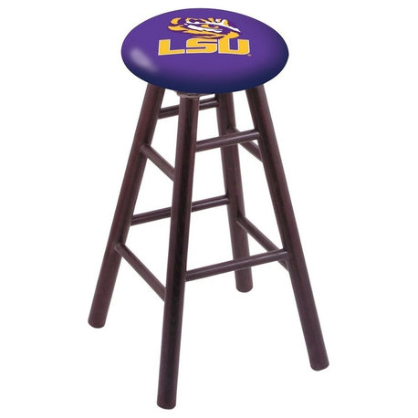 Louisiana State Extra, Tall Bar Stool, Dark Cherry