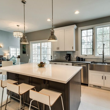 Transitional Kitchen with Quartz Countertops | Glenview, IL