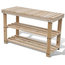 VidaXL 2-in-1 Wooden Shoe Rack With Bench Top Durable