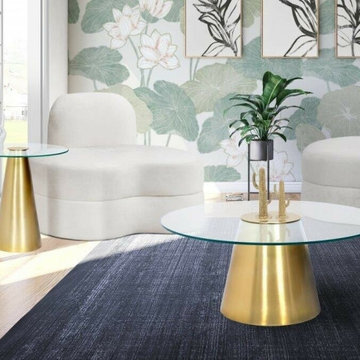 Modern Coffee Tables with Lucite Acrylic Legs